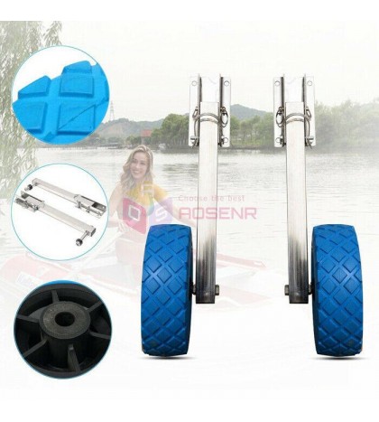 Stainless Steel Boat Transom Launching Wheel Dolly For Inflatable Boat