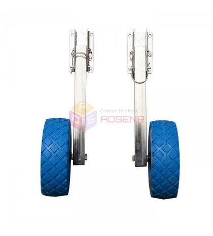 Stainless Steel Boat Transom Launching Wheel Dolly For Inflatable Boat