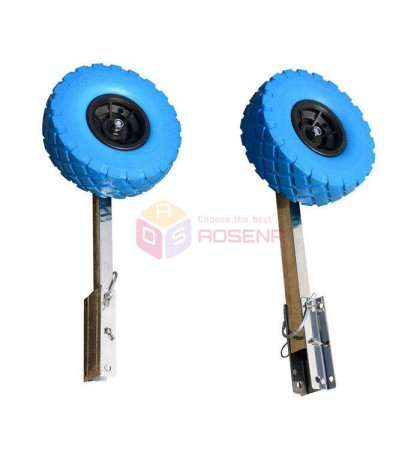 Stainless Steel Boat Transom Launching Wheel Dolly For Inflatable Boat