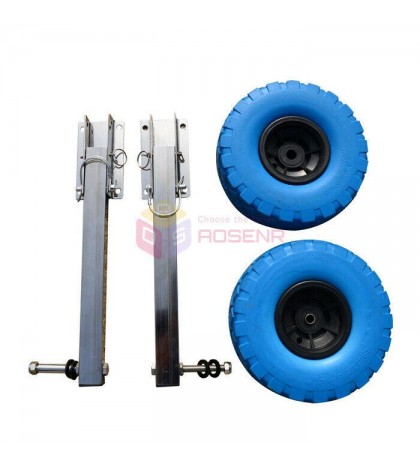 Stainless Steel Boat Transom Launching Wheel Dolly For Inflatable Boat