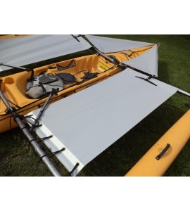 gray Trampoline & splash shield set - for 2014 down Adventure Island kayak gray Trampoline & splash shield set - for 2014 down Adventure Island kayak
