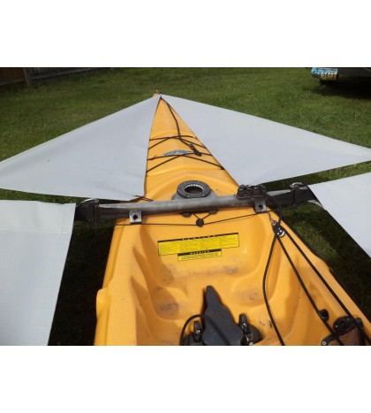 gray  Tandem Trampoline & splash  shield set - for 2015 & newer  Adventure Kayak
