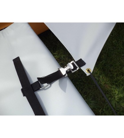 gray  Tandem Trampoline & splash  shield set - for 2015 & newer  Adventure Kayak