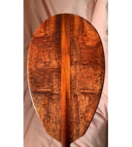Curly Koa Burl Wood 5ft Paddle - Hawaiian Outrigger Canoe Paddling