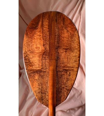 Curly Koa Burl Wood 5ft Paddle - Hawaiian Outrigger Canoe Paddling