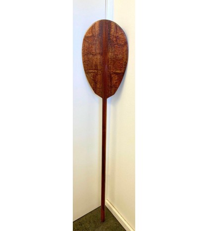 Curly Koa Burl Wood 5ft Paddle - Hawaiian Outrigger Canoe Paddling
