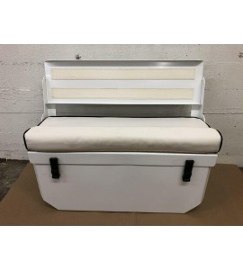 INFLATABLE BENCH SEAT - WHITE ALUMINUM POWER COAT