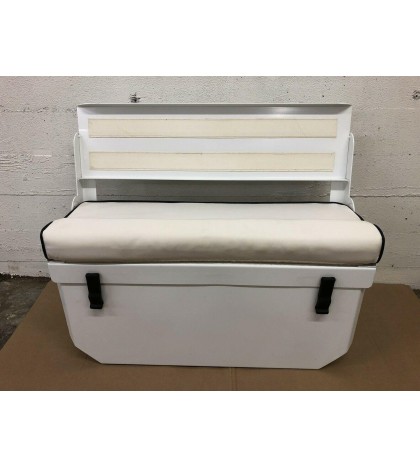 INFLATABLE BENCH SEAT - WHITE ALUMINUM POWER COAT