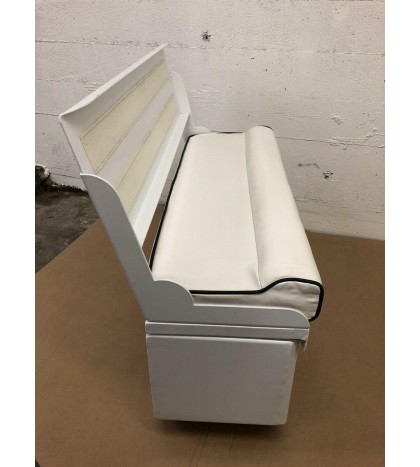 INFLATABLE BENCH SEAT - WHITE ALUMINUM POWER COAT