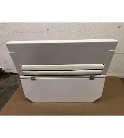 INFLATABLE BENCH SEAT - WHITE ALUMINUM POWER COAT