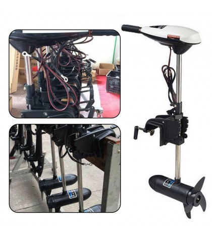 12V 65LBS Electric Trolling Motor Outboard Engine For Inflatable Boat Heavy Duty