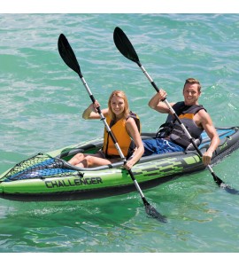 NEW Intex Challenger K2 Inflatable Kayak with Oars and Hand Pump,2 PERSONS