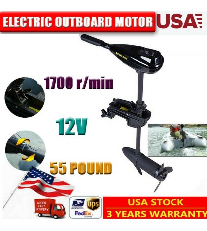 58LBS Electric Trolling Motor Outboard Engine Rubber Inflatable/Fishing Boat CE