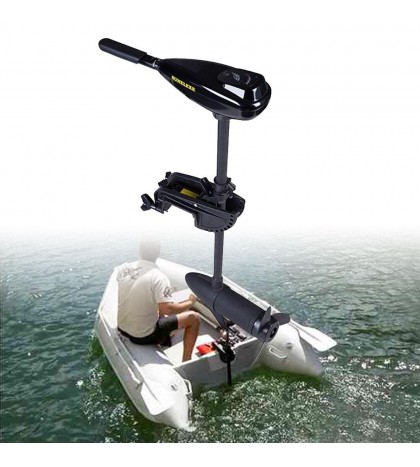 58LBS 12V Electric Outboard Motor Trolling Boat Engine Short Shaft 1700r 10KM/H