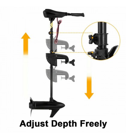 55LBS Freshwater Transom Mounted Trolling Motor 36