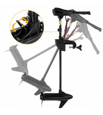 55LBS Freshwater Transom Mounted Trolling Motor 36