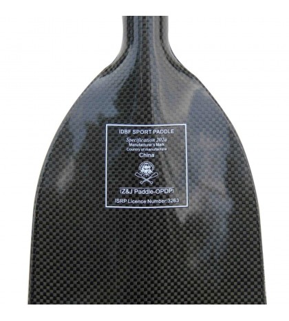 ZJ SPORT One-Piece IDBF Approved Dragon Boat Paddle With Grey Paddle Bag