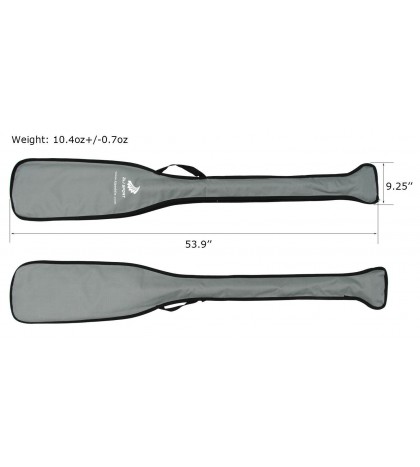 ZJ SPORT One-Piece IDBF Approved Dragon Boat Paddle With Grey Paddle Bag