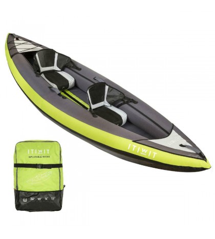 Itiwit by DECATHLON - Itiwit, Inflatable Recreational Sit-on Kayak, 2 Person