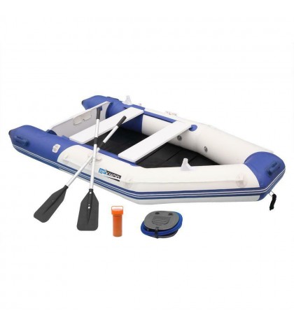 Extenden 10Ft 0.9mm PVC Inflatable Dinghy Fishing Boat Tender Raft Blue White