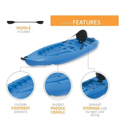 Lifetime Lotus 8' Sit-On-Top Kayak (Paddle Included)