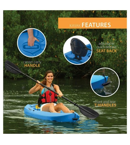 Lifetime Lotus 8' Sit-On-Top Kayak (Paddle Included)