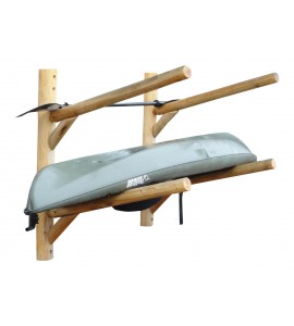 Log Kayak Rack 2-place Wall-mount Unfinished