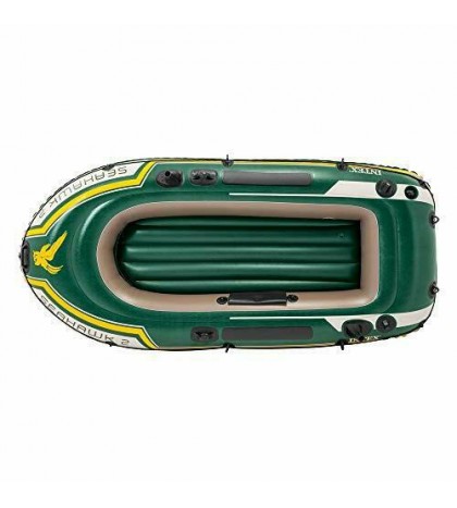 Intex Seahawk 2, 2-Person Inflatable Boat Set with French Oars and High Output -