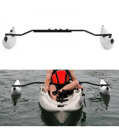 Kayak PVC Inflatable Outrigger Float with Arms Rod Boating Stabilizer System Kit