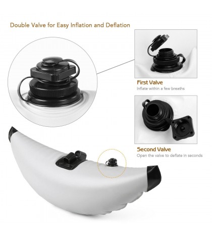 Kayak PVC Inflatable Outrigger Float with Arms Rod Boating Stabilizer System Kit