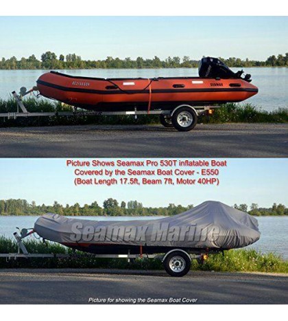Inflatable Boat Cover, D Series for Beam Range 5.8' D470 - Max Length 15.4ft