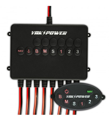 Yak-Power 8 Circuit Bluetooth Enabled Switching System YP-RP8R