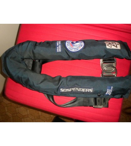 U.S. Sailing Association certified Sospender with solid brushed metal hardware