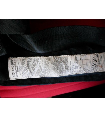 U.S. Sailing Association certified Sospender with solid brushed metal hardware