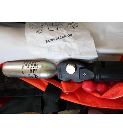 U.S. Sailing Association certified Sospender with solid brushed metal hardware