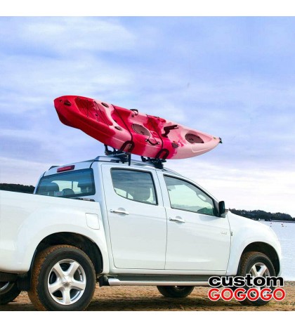 Folding Universal Collapsible Kayak roof top Rack Pair Attachment Pre-Assembled