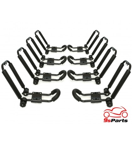 Folding Universal Collapsible Kayak roof top Rack Pair Attachment Pre-Assembled