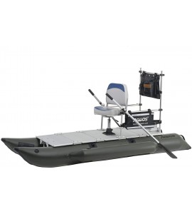 AQUOS 2021 Backpack 10.2ft Pontoon Boat with Guard Bar and Folding Seat