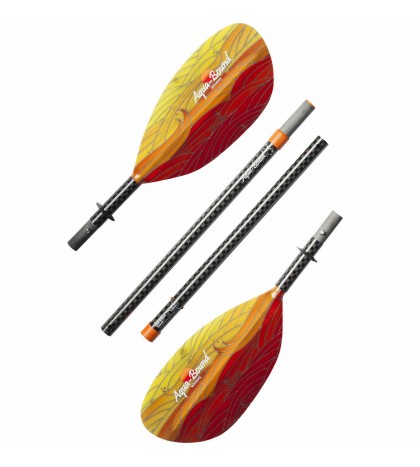 Aqua Bound Whiskey Fiberglass Straight Shaft 4-Piece Kayak Paddle