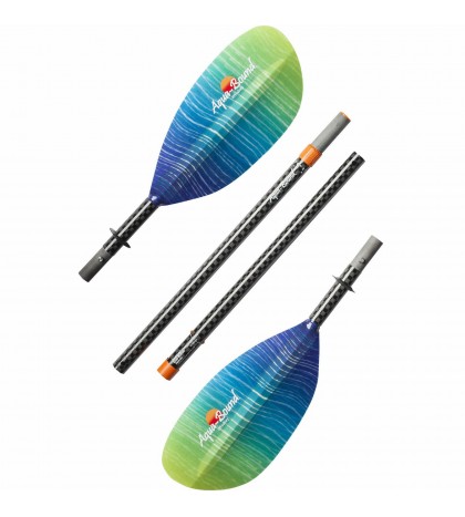 Aqua Bound Whiskey Fiberglass Straight Shaft 4-Piece Kayak Paddle