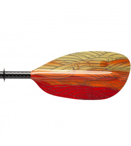 Aqua Bound Whiskey Fiberglass Straight Shaft 4-Piece Kayak Paddle