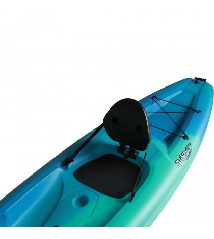 Two One Person 10' Plastic Kayaks Sit on Top with Paddles Lifetime 2 Pack