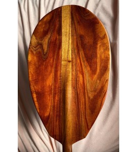 Slightly Curly Koa Paddle with T-handle - Hawaiian Outrigger Canoe Paddling