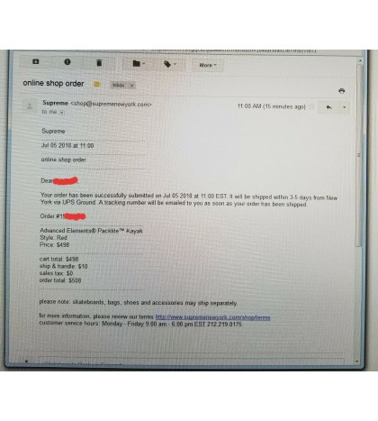 Supreme Packlite Kayak Advanced Elements - ***In Hand - Ready To Ship***