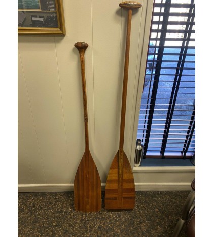 Antique Wooden Canoe Paddle (1) Sawyer Custom Woodworking Paddles