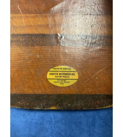 Antique Wooden Canoe Paddle (1) Sawyer Custom Woodworking Paddles