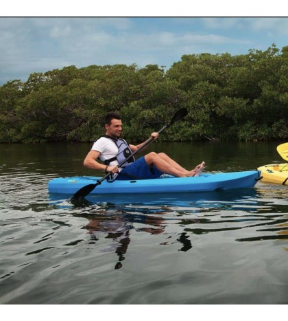 Lifetime 8ft. Lotus 80 Kayak, Sit On Top w/ Paddle - Blue - Brand New