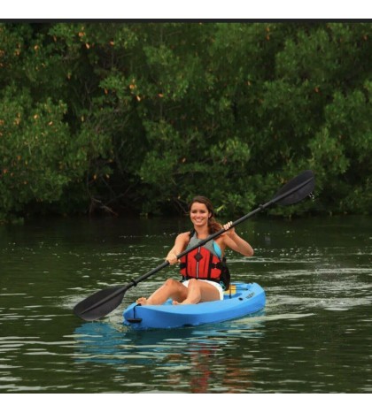 Lifetime 8ft. Lotus 80 Kayak, Sit On Top w/ Paddle - Blue - Brand New