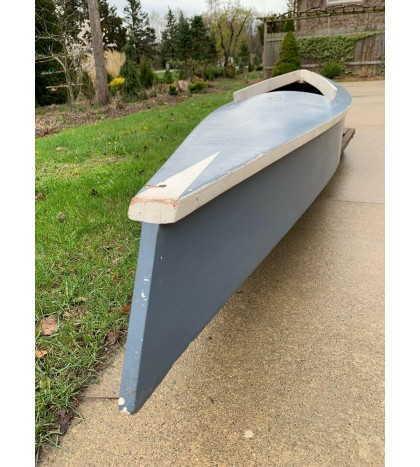 wooden Kayak Hand Built 12’ Vintage Very Unique Wooden Canoe Handmade