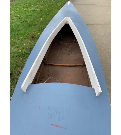 wooden Kayak Hand Built 12’ Vintage Very Unique Wooden Canoe Handmade